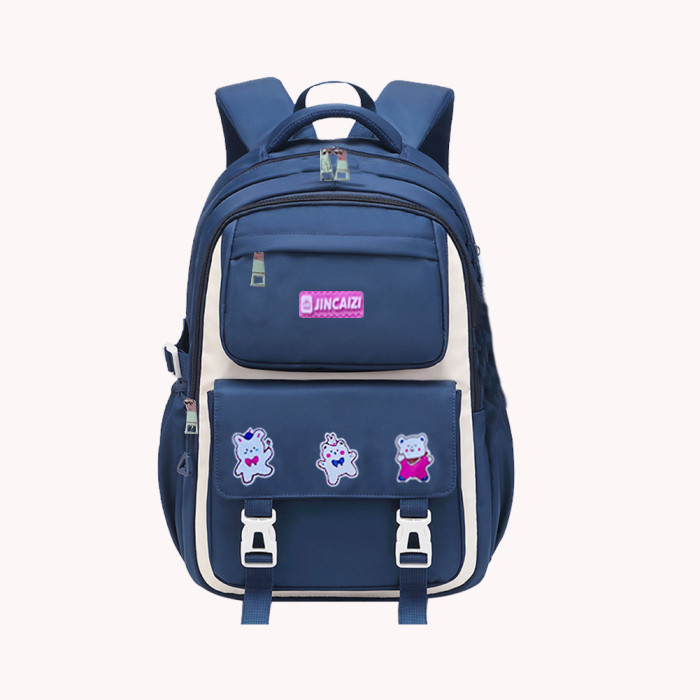 Kids Backpack Children School Bags for Girls Orthopedic Waterproof Primary Schoolbag Book Bag (blue)